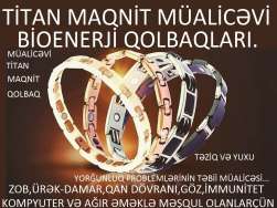 Titan Maqnit Müalicəvi Qolbaq-Təziq,Qan Dövran,Ağrı,Yuxu,Göz,Zob,Ürək-Damar,İmun,BioEnerji